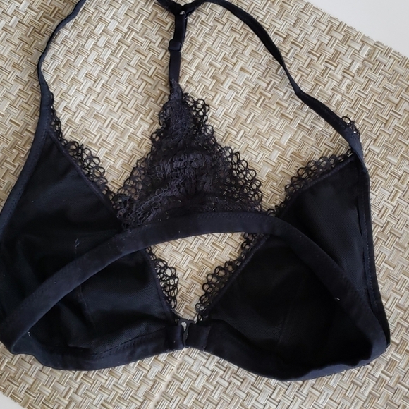 BLACK LACE BRA RACERBACK - Picture 3 of 9